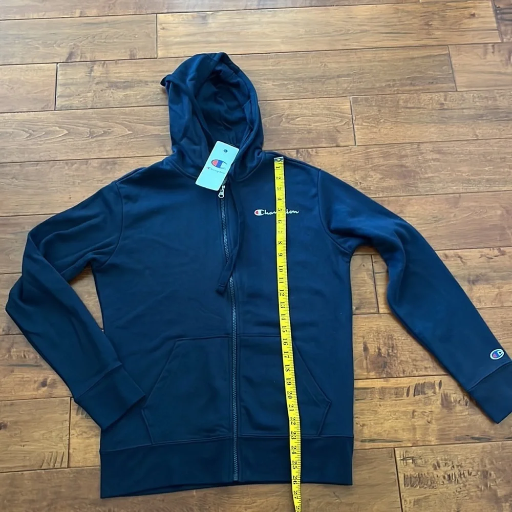 NWT Champion navy color zip up hoodie Size S